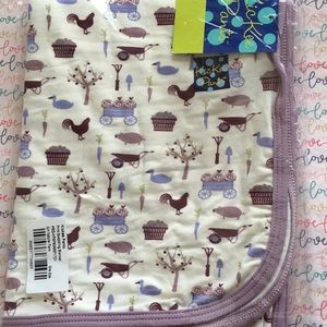 kickee pants natural farm animals blanket